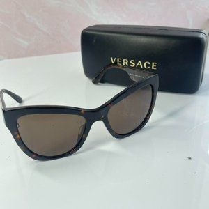 Versace VE4417U Sunglasses HAVANA Dark Brown 56-19-140mm with case